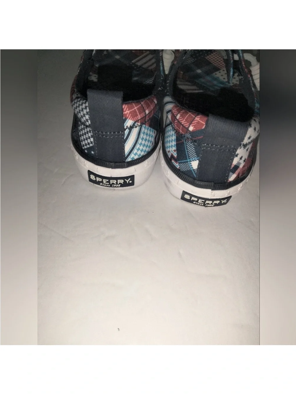 Sperry (Size 7) Multicolored American Holiday Patchwork Slip-on Casual Sneakers